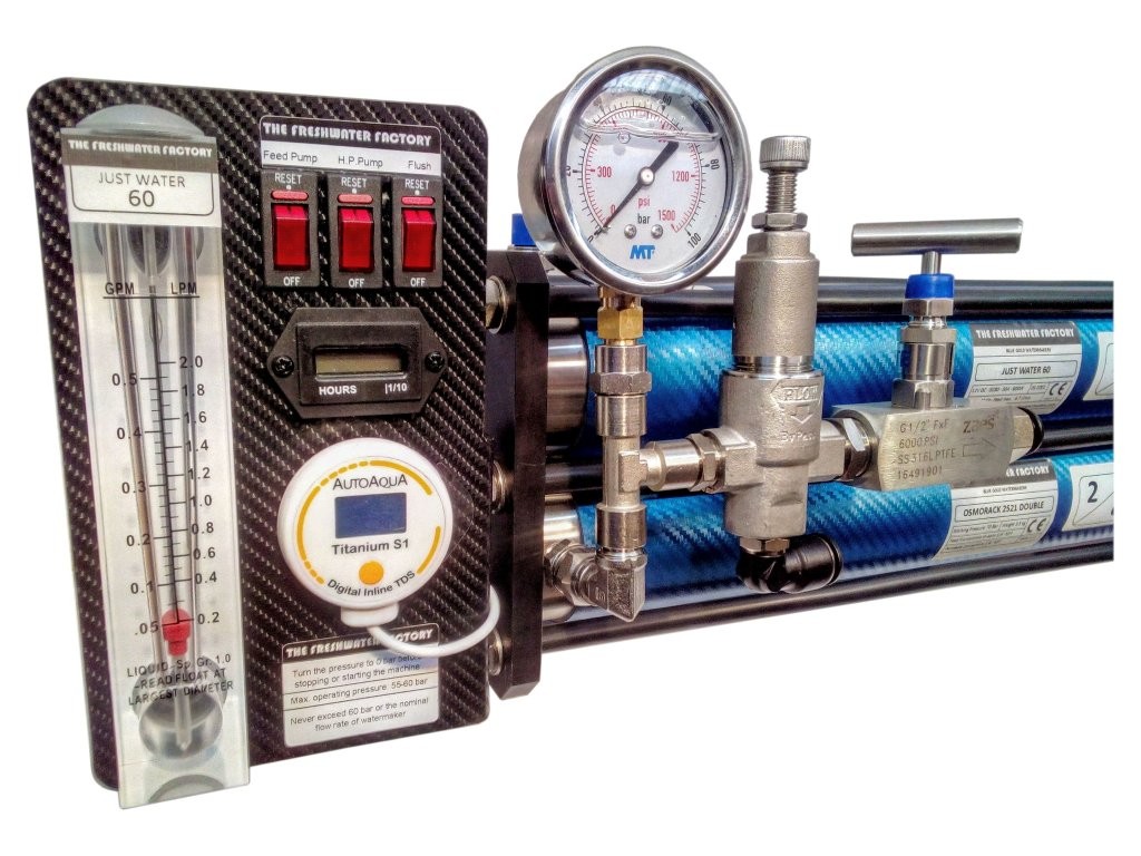 Marine Watermakers series "Just Water" 230 Volt 1,5 kW 90 and 150 l/h