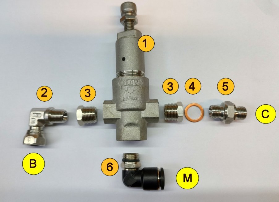 Blue Gold Watermakers Safety Valve Assembly 1 - Documentation