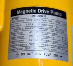 Blue Gold watermakers Magnetic Driven Feed Pump-3