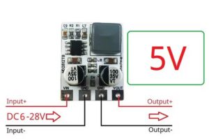 Compact DC-DC step-down (buck) converter 5V