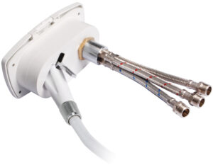 Alternative view of New Edge shower box chromed PVC hose 2.5 m Crosswise shower outlet