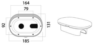 Oval shower box white PVC hose 2.5 m Shower rear outlet - Image 4