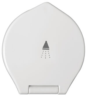 Alternative view of Elegant shower box white finish PVC hose 2.5 m Wall mounting