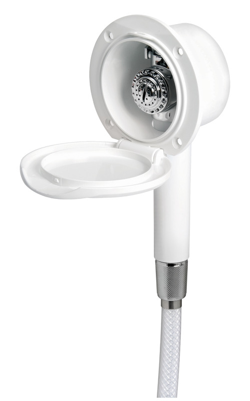 Classic Evo white deck shower PVC hose 2.5 mm Wall mounting 5 Classic Evo white deck shower PVC hose 2.5 mm Wall mounting - Image 5
