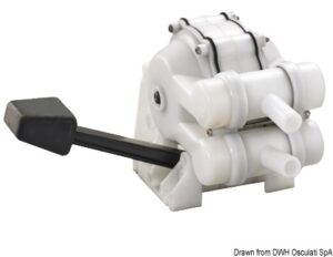Sink double acting foot pump