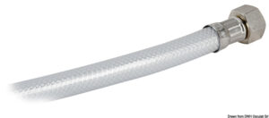 Alternative view of Push button shower white PVC hose 2.5 m