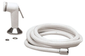 Utility handheld shower PVC hose 2.5 m Deck support