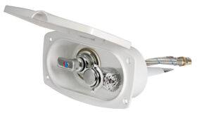 New Edge shower box white PVC hose 2.5 m Rear shower outlet