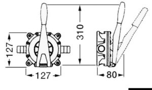 Alternative view of Whale Gusher Urchin bilge pump fixed