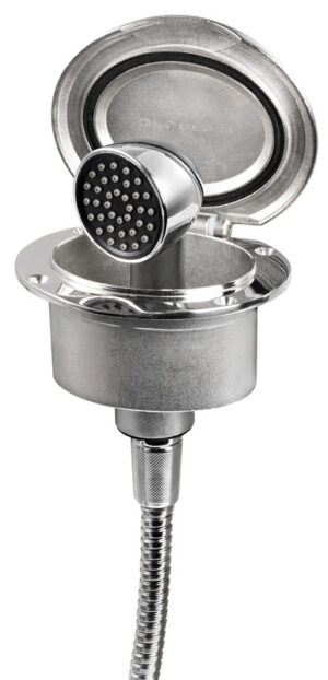 Elissa deck shower w/Keji shower SS hose 2.5m
