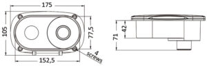 Elissa deck shower Keji II mixer PVC hose 4m - Image 6