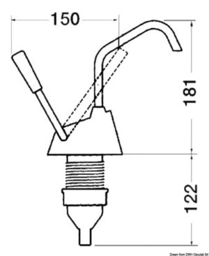 Alternative view of Whale Flipper MK4 manual pump