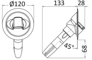 Saturn shower w/vertical mixer white 11 Saturn shower w/vertical mixer white - Image 5