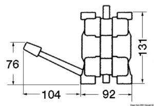 Alternative view of Whale Gusher MK3 foot pump