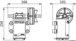 Alternative view of Self-priming electric pump 12 V 15 l/min