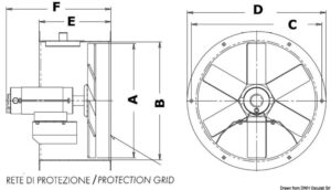 Alternative view of Helicoidal blower 24 V 0.37 kW 2000rpm FRR