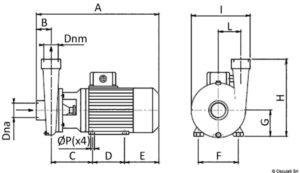 Alternative view of Bronze centrifugal electropump 40 lt/min 230V
