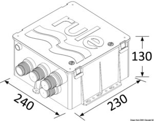 Alternative view of Drain kit for RULE shower 12 V