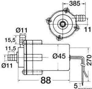 Centrifugal pump for sinks 12 V - Image 3