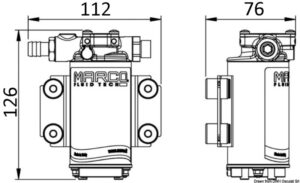 Alternative view of MARCO electric gear pump for oil change 12 V