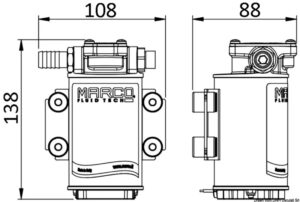 Alternative view of Marco electric pump for oil pouring/replacem. 12 V