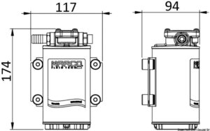 Alternative view of Marco electric pump oil pouring/replacem. 12V 10 A