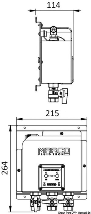 Alternative view of Electronic unit for oil change