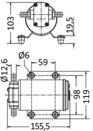 Pumpe for oil, gasoil, viscous fluids 24 V - Image 3