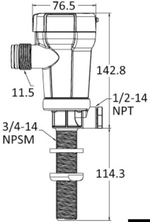 Alternative view of Rule Dual-Port fish tank aerator pump