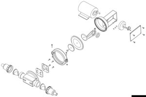 Alternative view of Grey water pump flow 22 l/m 12V