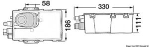 Waste water tank with Attwood pump 24 V 41 l/min - Image 3