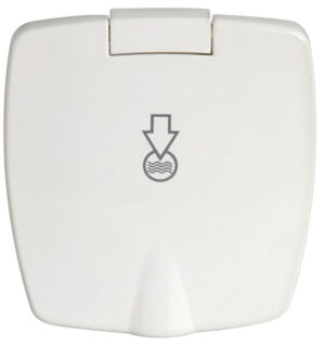 New Edge recess-fit water pressure reducer white