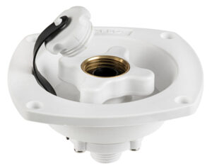Alternative view of Dock water inlet and pressure regulator