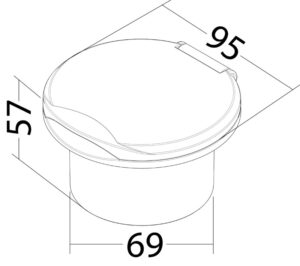 Classic Evo chromed water plug for deck washing - Image 4