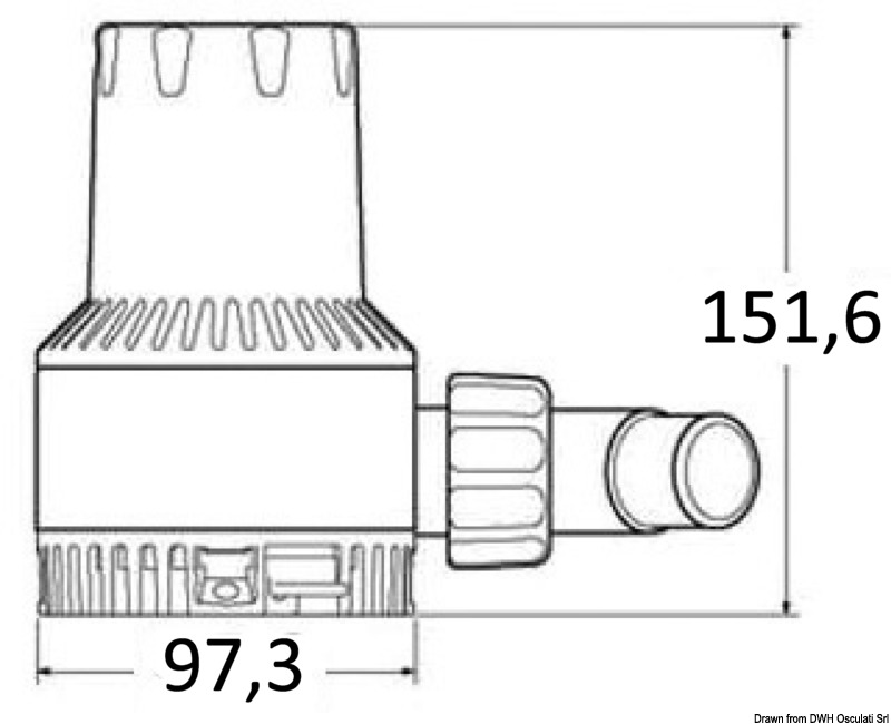 Attwood Heavy Duty bilge pump 12 V 5.7 A 2 Attwood Heavy Duty bilge pump 12 V 5.7 A - Image 2