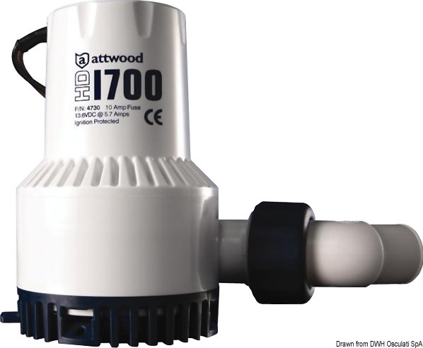 Attwood Heavy Duty bilge pump 12 V 5.7 A 1 Attwood Heavy Duty bilge pump 12 V 5.7 A