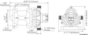 Europump water pump w/3 valves 12V 8.5A - Image 4
