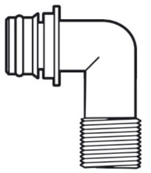 Europump 90° plug-in quick fitting thread 1/2"