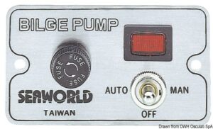 Bilge pump switch panel
