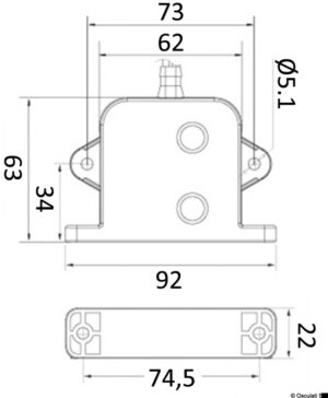 Alternative view of Automatic electronic switch f. bilge pumps 20A