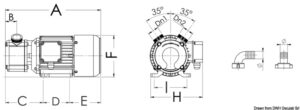 Alternative view of Professional bronze self-priming pump 120 l/min