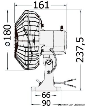 Alternative view of TMC adjustable fan 24 V