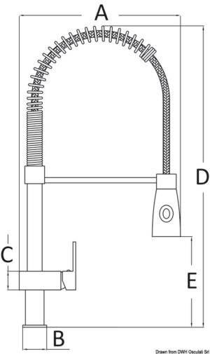 Jessy kitchen tap w/spray nozzle - Image 3