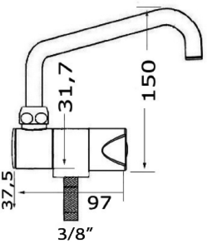 Swivelling faucet Slide series low cold water 2 Swivelling faucet Slide series low cold water - Image 2
