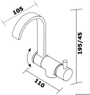 Alternative view of Style black foldable hot/warm water mixer