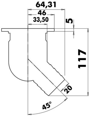 Alternative view of Cockpit drain AISI 316 Ø 92