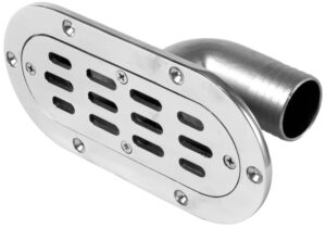 Oval cockpit drain AISI 316