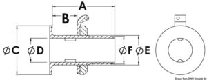 Cockpit drain all thread 1" 1/2 - Image 2