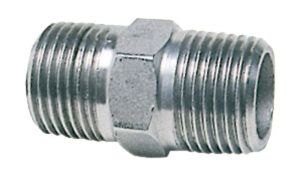 SS double pipe nipple 1"
