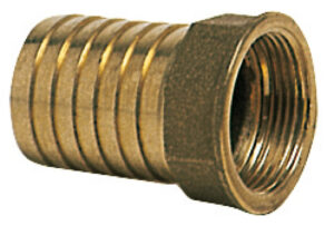 Cast brass female hose adaptor 1/4" x 10 mm